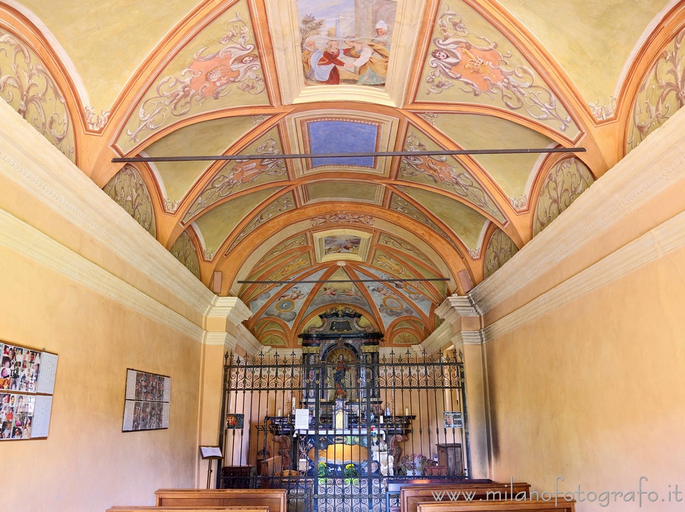 Trivero (Biella, Italy) - Interior of the Old Church of the Sanctuary of the Virgin of the Moorland